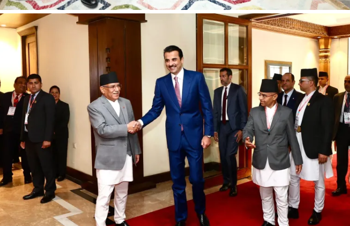 पहिलो पटक नेपाल आएका कतारका राजा थानीलाई २१ तोपको सलामी सहित विदाई