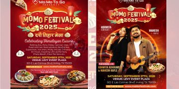 टेक्सासमा “MOMO FESTIVAL 2025” – दशैं–तिहार मेला, अश्मिता  र  काफ्लेको साथ विशेष सांगीतिक प्रस्तुति